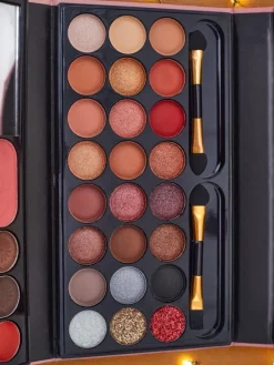 Best ANYLADY Kompaktowa paletka do makijażu - cienie, konturowanie, usta- 33 odcienie Oczy