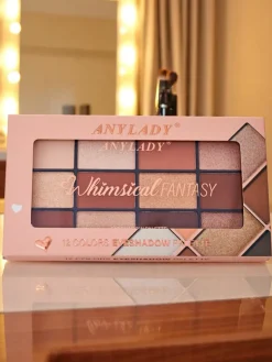 Outlet ANYLADY Paletka 12 cieni do powiek z brokatem i matem Golden Chocolate Fudge Oczy