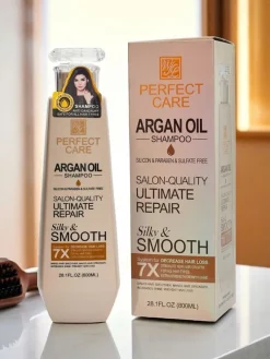 Online Argento Arganio Silky & Smooth Szampon z Keratyną i Witaminami E+B5 (800ml) Włosy