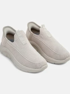 Sale Aurelia Comfort Beżowe Slip On Damskie Buty z Tkaniny Na Płaskim Obcasie Damskie Ugc|Bieganie, Ćwiczenia I Trening