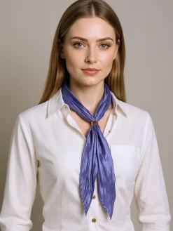 Clearance Aurelia Szalik Damski Plisowany 100% Poliester Fashion Damskie Chusty / Apaszki / Szaliki