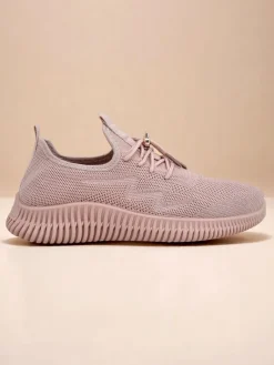 Clearance Aurelia Rosa – damskie buty sportowe z tkaniny, różowe, płaski obcas Damskie Ugc|Sportowe