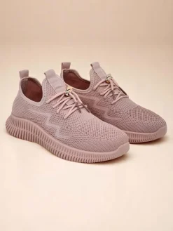 Clearance Aurelia Rosa – damskie buty sportowe z tkaniny, różowe, płaski obcas Damskie Ugc|Sportowe