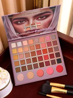 Hot Beauties Fashion Paletka 45 cieni do powiek z brokatem i matem Champange Ruby Glamour Oczy