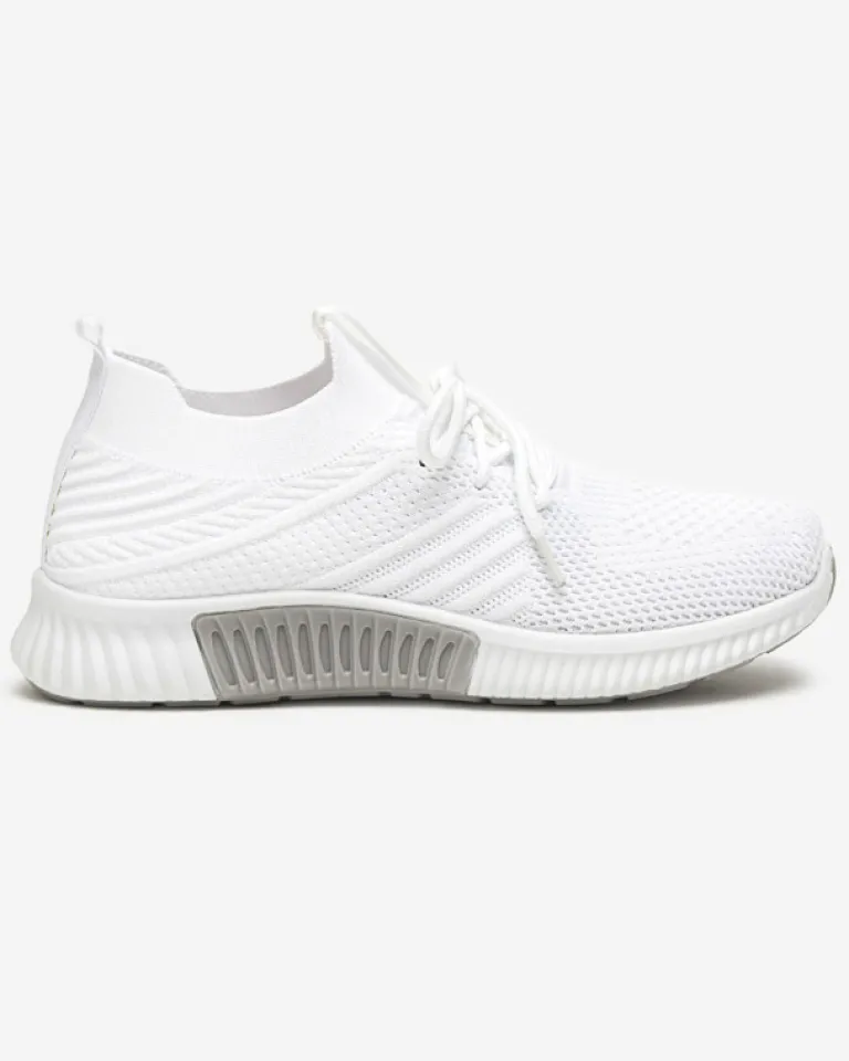 Online Białe damskie buty sportowe Merisal - Obuwie Damskie Bieganie, Ćwiczenia I Trening