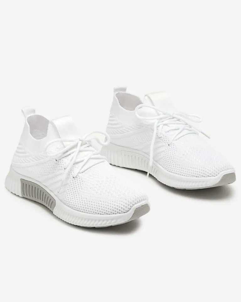 Online Białe damskie buty sportowe Merisal - Obuwie Damskie Bieganie, Ćwiczenia I Trening