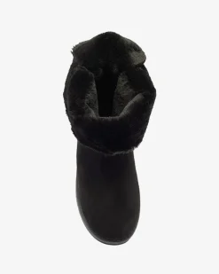 Best Botki Stella z ekoskóry zamszowej na płaskim obcasie Śniegowce