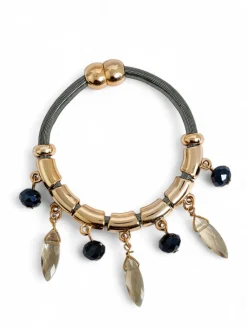 Best Bransoletka damska z koralikami i brokatem Damskie Biżuteria