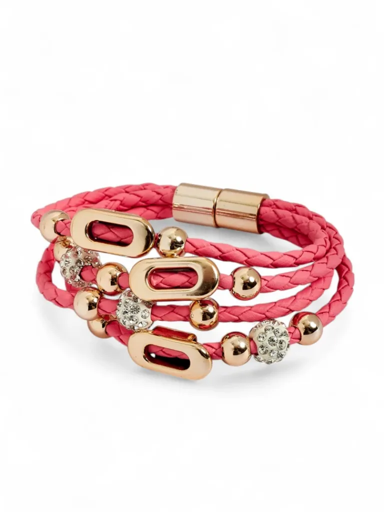 Best Bransoletka damska z koralikami i cyrkoniami Damskie Biżuteria