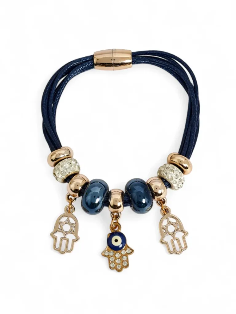 Best Bransoletka damska z koralikami i brokatem Damskie Biżuteria