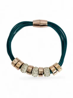 Bransoletka damska z koralikami i cyrkoniami Damskie Biżuteria