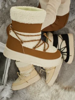 Best Buty a'la śniegowce damskie Quill Haven Śniegowce|Botki Na Platformie