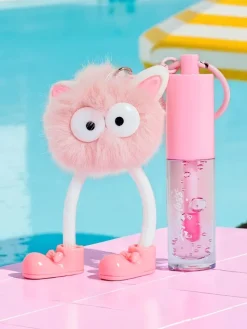 Clearance Błyszczyk do ust dla dzieci z puszystym potworkiem Light Pink Usta