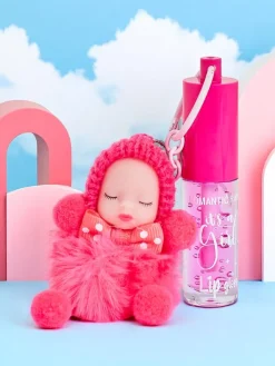New Błyszczyk do ust dla dzieci z laleczką Fuchsia Usta