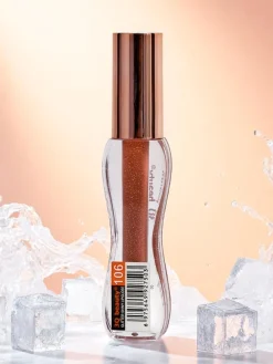 New Błyszczyk do ust z brokatem w kolorze Fluffy RoseWood Usta