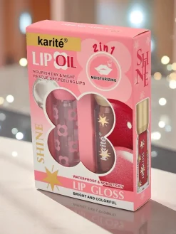 Outlet Błyszczyk z brokatem i błyszczyk bezbarwny 2w1 Soft Blush Usta