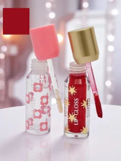 New Błyszczyk z brokatem i błyszczyk bezbarwny 2w1 Wine Room Usta