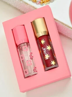 Best Błyszczyk z brokatem i błyszczyk bezbarwny 2w1 Ruby Woo Usta