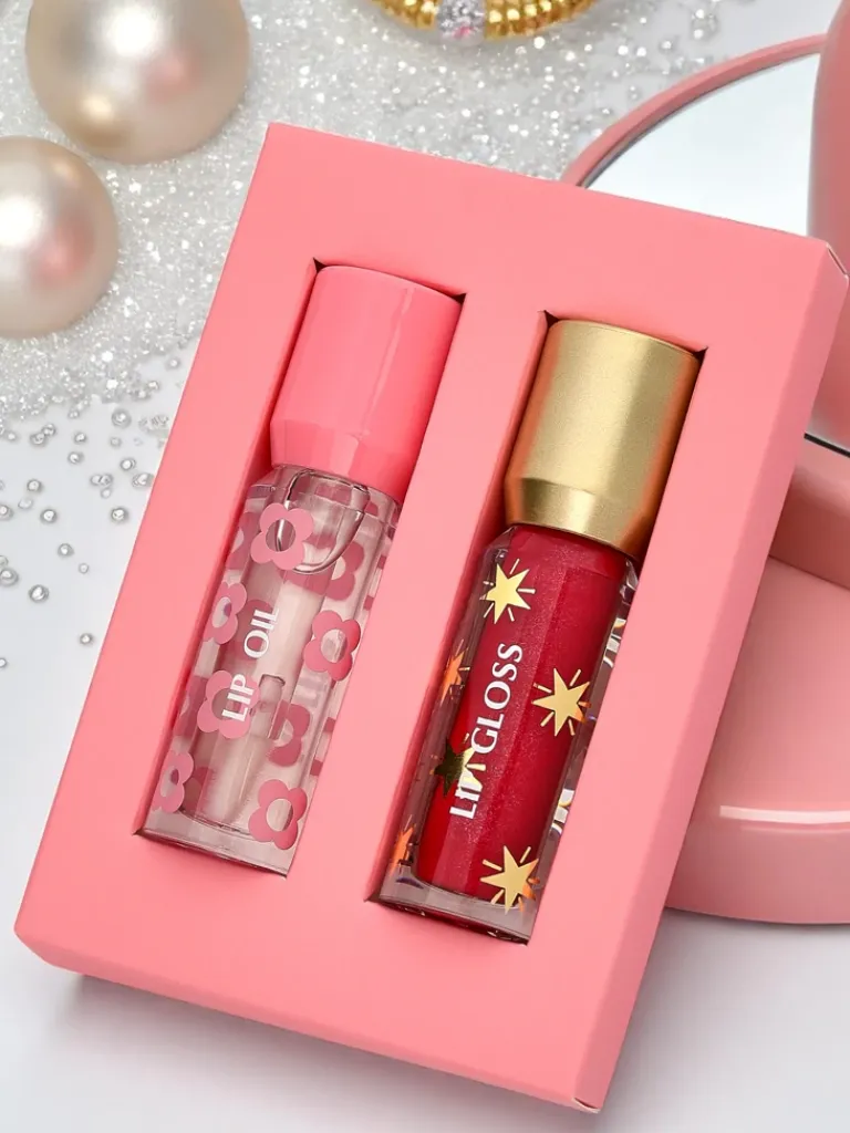 Best Błyszczyk z brokatem i błyszczyk bezbarwny 2w1 Lady Bug Usta