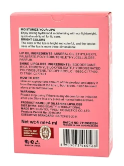 Best Błyszczyk z brokatem i błyszczyk bezbarwny 2w1 Lady Bug Usta