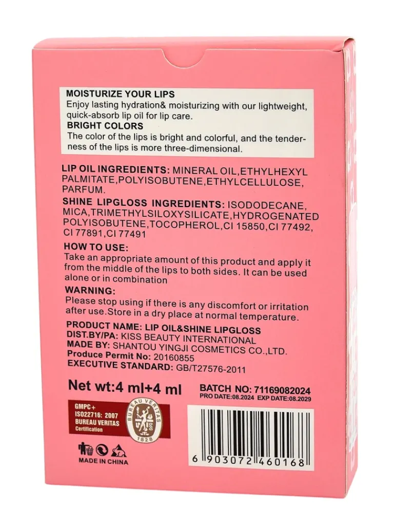 Best Błyszczyk z brokatem i błyszczyk bezbarwny 2w1 Lady Bug Usta