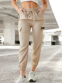 Best ChicBamboo Spodnie Jogger Vogue Spodnie Materiałowe