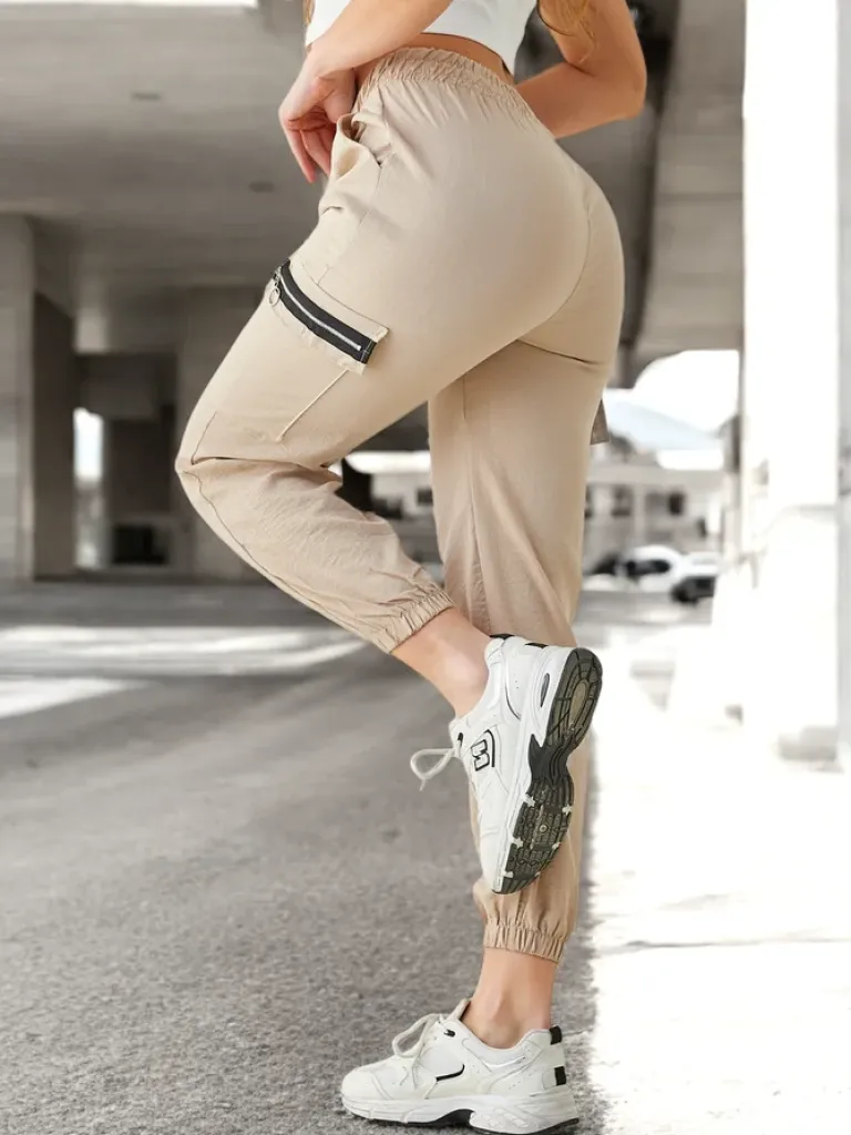 Best ChicBamboo Spodnie Jogger Vogue Spodnie Materiałowe