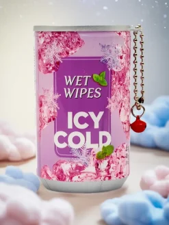 New Chusteczki nawilżające w ozdobnym opakowaniu ICY COLD 30szt Artykuły Chemiczne|Higiena I Zdrowie