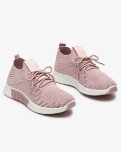 Online Ciemnoróżowe damskie buty sportowe Merisal - Obuwie Damskie Bieganie, Ćwiczenia I Trening