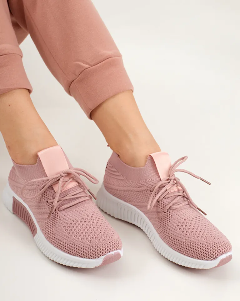 Online Ciemnoróżowe damskie buty sportowe Merisal - Obuwie Damskie Bieganie, Ćwiczenia I Trening