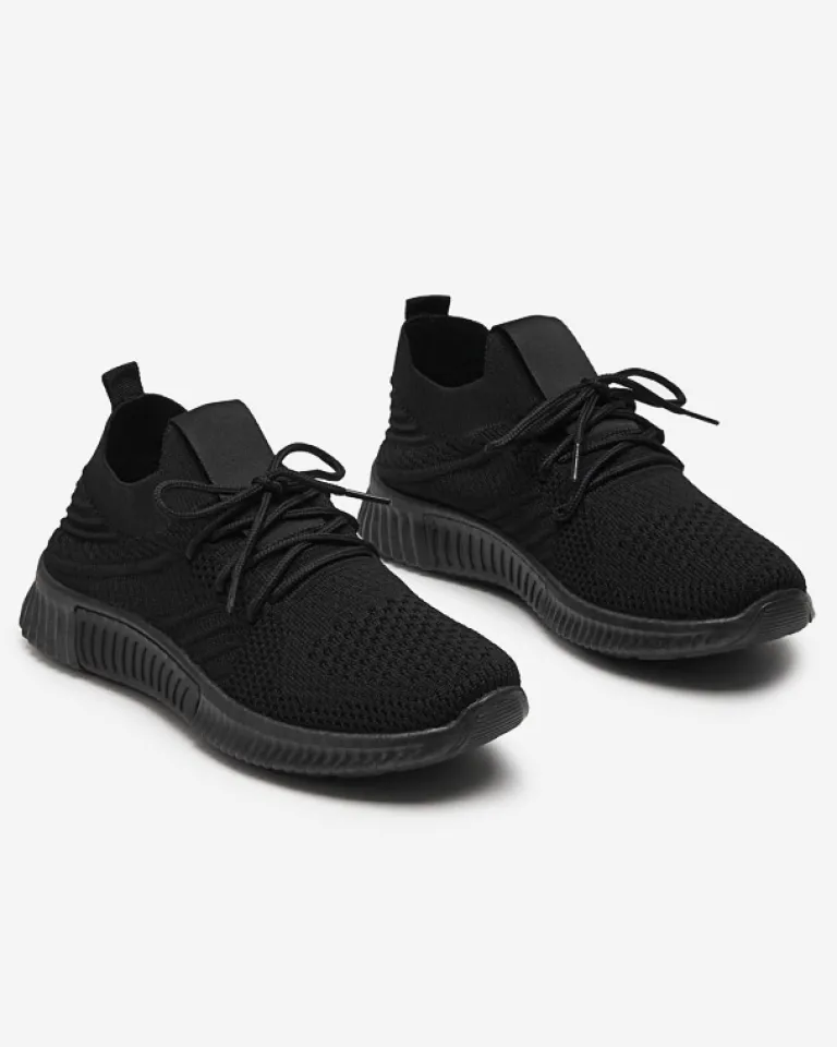 Czarne damskie buty sportowe Merisal - Obuwie Damskie Bieganie, Ćwiczenia I Trening