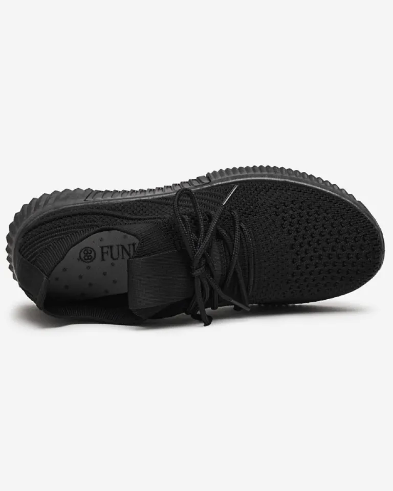 Czarne damskie buty sportowe Merisal - Obuwie Damskie Bieganie, Ćwiczenia I Trening