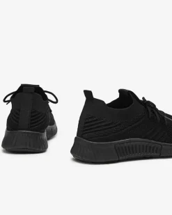 Czarne damskie buty sportowe Merisal - Obuwie Damskie Bieganie, Ćwiczenia I Trening