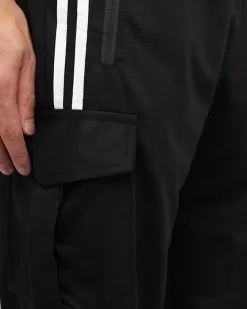 Clearance Czarne męskie spodnie dresowe - Odzież Spodnie