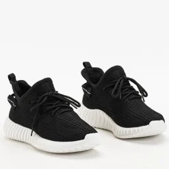 Discount Czarno-białe damskie buty sportowe Fransi - Obuwie Damskie Bieganie, Ćwiczenia I Trening