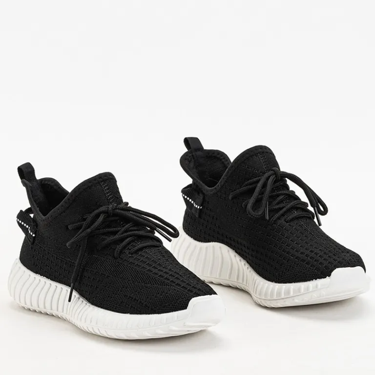 Discount Czarno-białe damskie buty sportowe Fransi - Obuwie Damskie Bieganie, Ćwiczenia I Trening