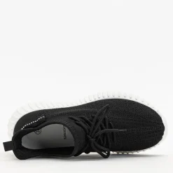 Discount Czarno-białe damskie buty sportowe Fransi - Obuwie Damskie Bieganie, Ćwiczenia I Trening