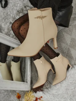 Discount Damskie botki na szpilce Meloria Botki Z Delikatnym Ociepleniem|Nowość