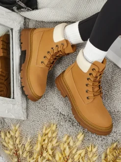 Clearance Damskie botki trapery Avienne Trapery|Botki Bez Ocieplenia