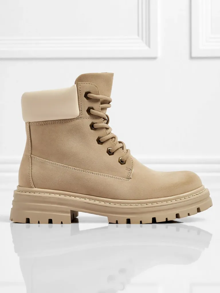 Clearance Damskie botki trapery Avienne Trapery|Botki Bez Ocieplenia