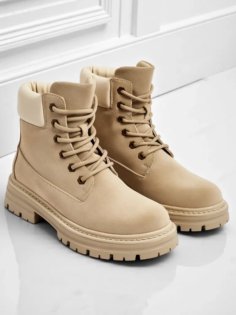 Clearance Damskie botki trapery Avienne Trapery|Botki Bez Ocieplenia