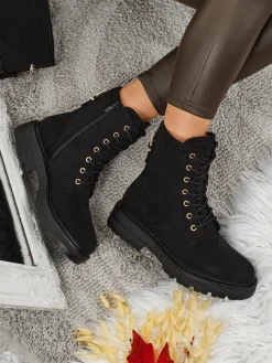 Discount Damskie botki trapery Thalira Trapery|Botki Z Delikatnym Ociepleniem