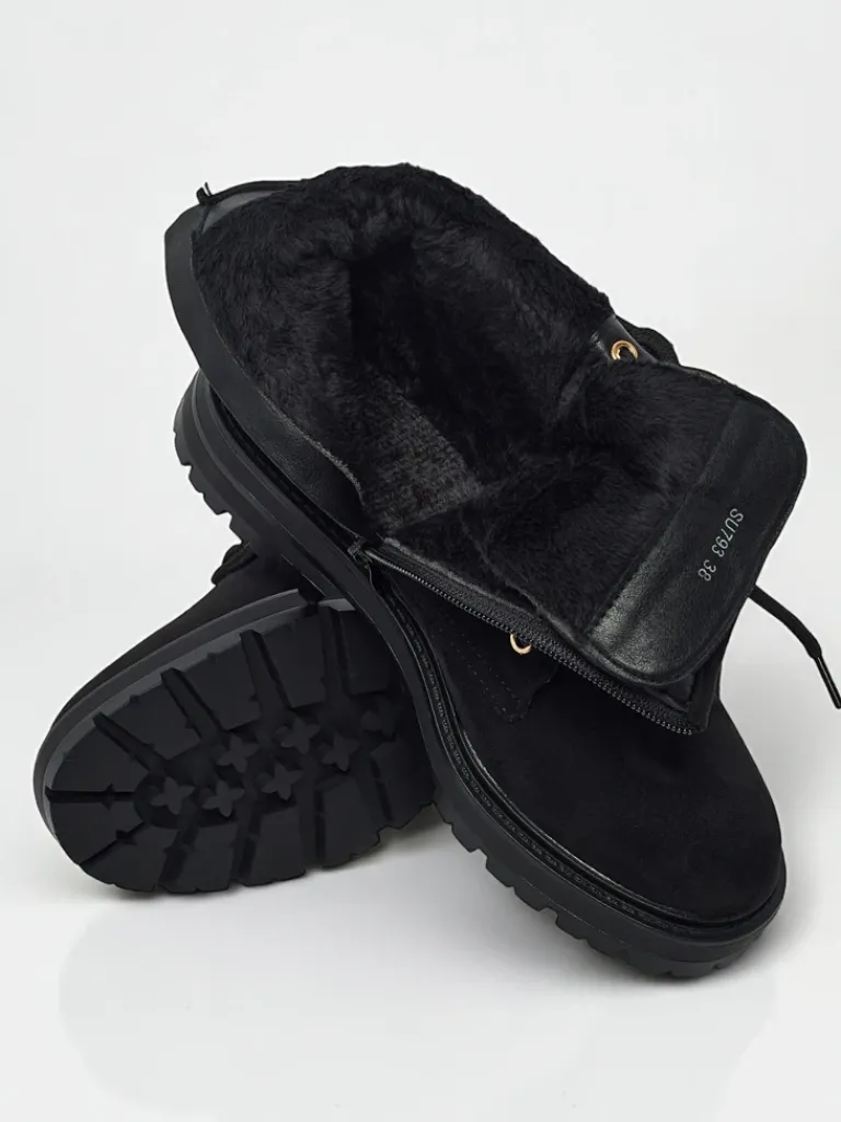 Discount Damskie botki trapery Thalira Trapery|Botki Z Delikatnym Ociepleniem