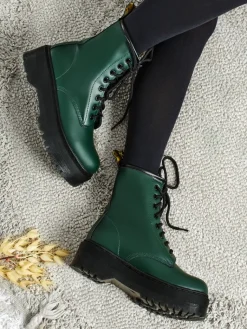 New Damskie botki workery Calenne Workery|Botki Bez Ocieplenia