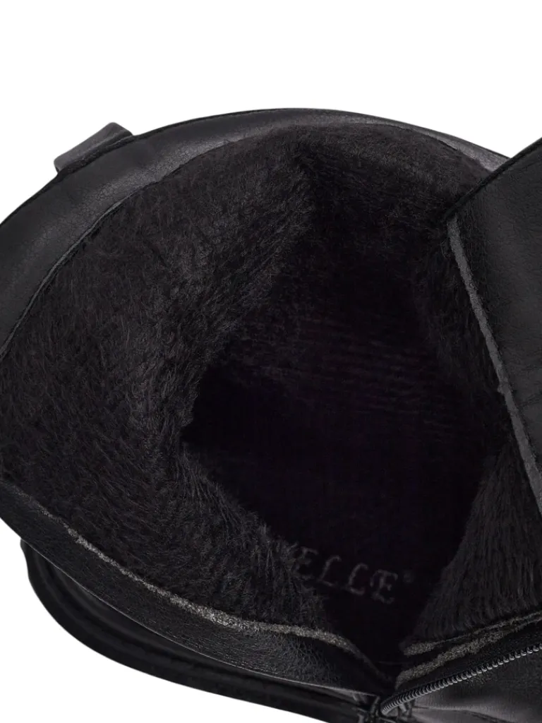 Sale Damskie botki workery z ozodbami Motill Botki Z Delikatnym Ociepleniem|Botki Sznurowane