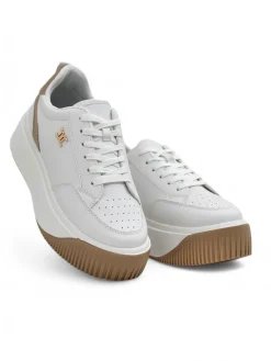 Best Damskie sneakersy Arianna Bianco na platformie ze skóry ekologicznej 5 cm Damskie Ugc|Sneakersy