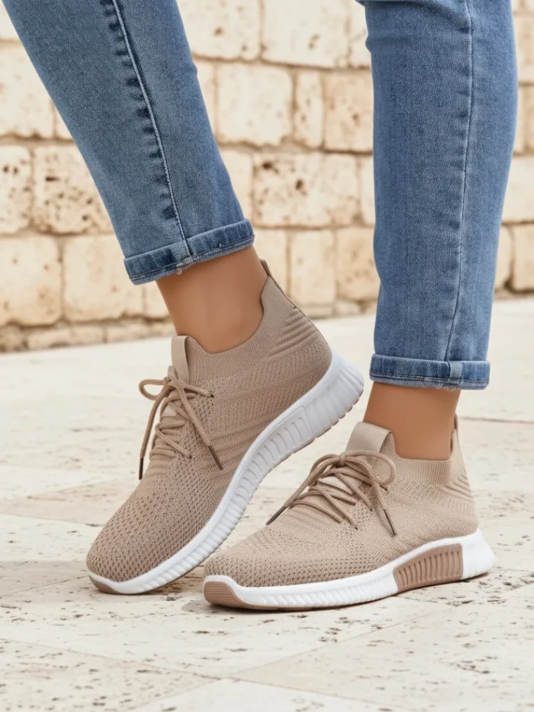 Damskie sneakersy Aristea płaski obcas tkanina 3 cm Damskie Bieganie, Ćwiczenia I Trening