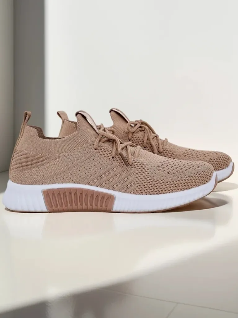 Damskie sneakersy Aristea płaski obcas tkanina 3 cm Damskie Bieganie, Ćwiczenia I Trening