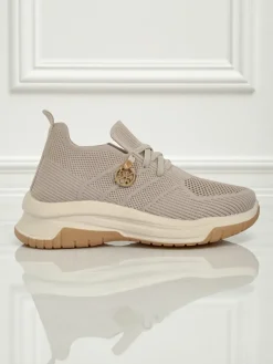 Damskie sneakersy Selene – wygodne białe buty na płaskiej podeszwie Damskie Ugc|Sportowe