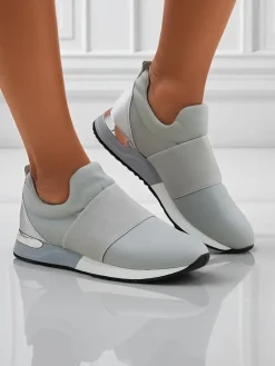 Discount Damskie sneakersy Selene Grigio płaska podeszwa modny styl Damskie Bieganie, Ćwiczenia I Trening